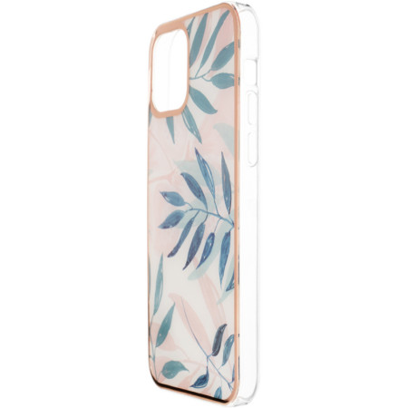Чехол-силикон Gelius Leaf Case iPhone 12 Pro Pink Grass