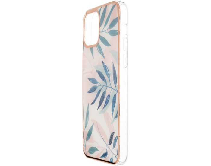Чехол-силикон Gelius Leaf Case iPhone 12 Pro Pink Grass