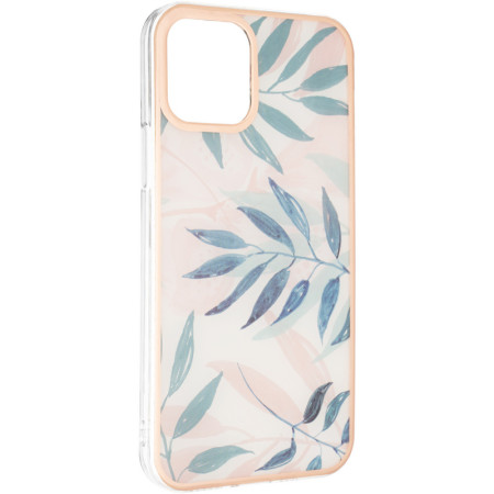 Чехол-силикон Gelius Leaf Case iPhone 12 Pro Pink Grass