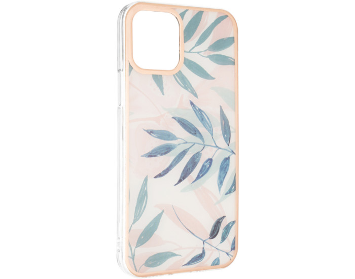 Чехол-силикон Gelius Leaf Case iPhone 12 Pro Pink Grass