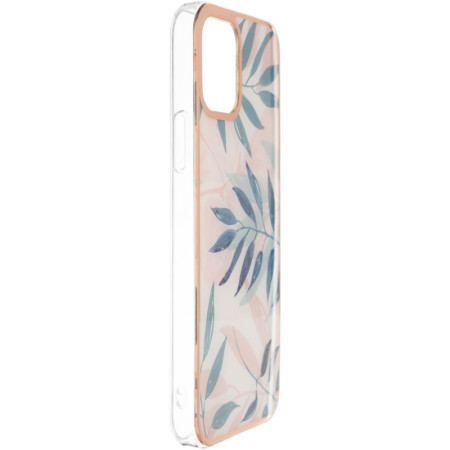 Чехол-силикон Gelius Leaf Case iPhone 12 Pro Pink Grass