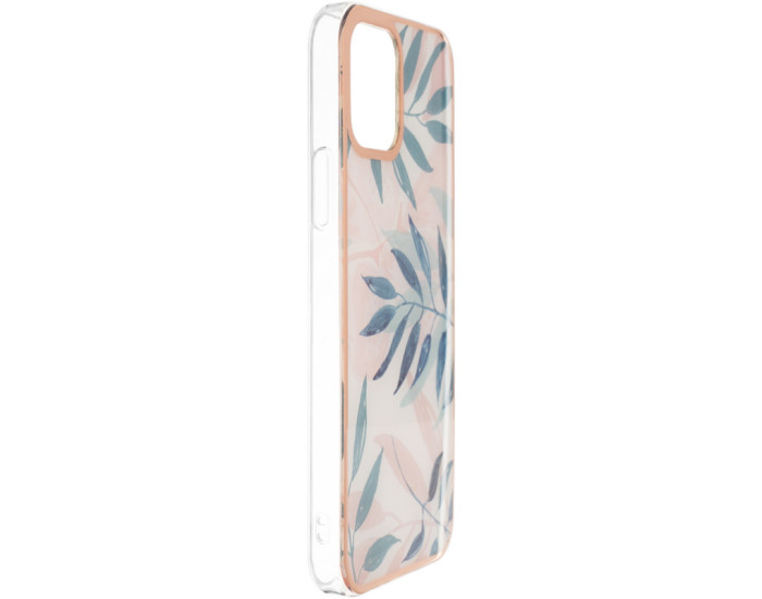 Чехол-силикон Gelius Leaf Case iPhone 12 Pro Pink Grass