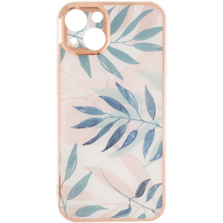 Чехол-силикон Gelius Leaf Case iPhone 13 Pink Grass