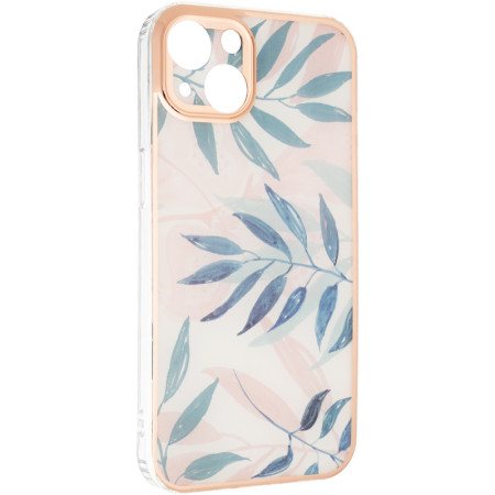 Чехол-силикон Gelius Leaf Case iPhone 13 Pink Grass