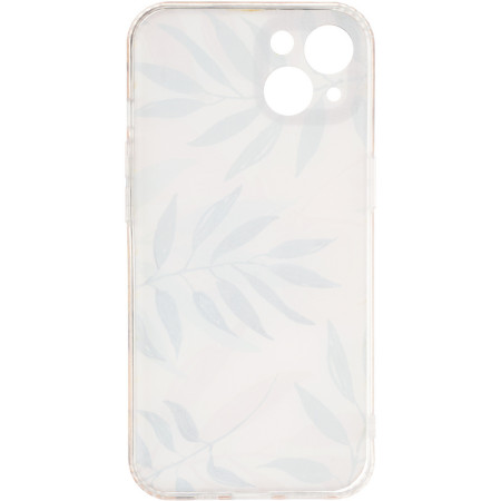 Чехол-силикон Gelius Leaf Case iPhone 13 Pink Grass