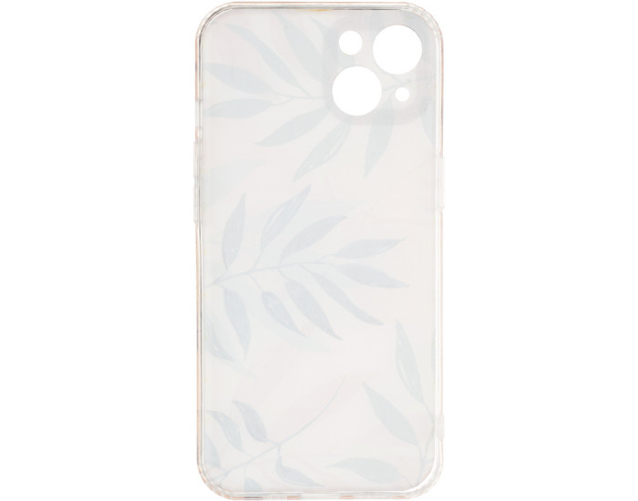 Чехол-силикон Gelius Leaf Case iPhone 13 Pink Grass