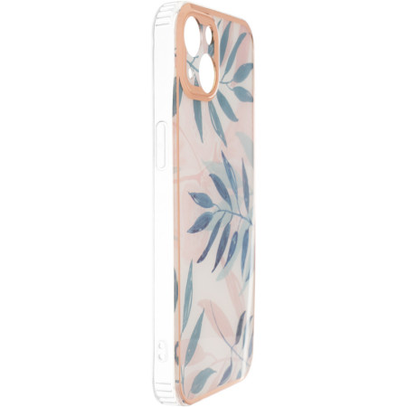Чехол-силикон Gelius Leaf Case iPhone 13 Pink Grass