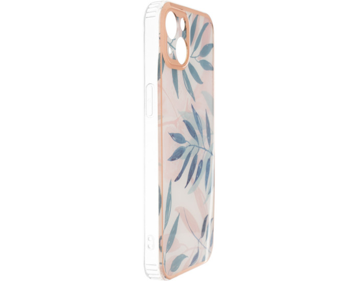 Чехол-силикон Gelius Leaf Case iPhone 13 Pink Grass