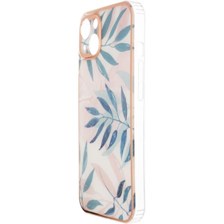 Чехол-силикон Gelius Leaf Case iPhone 13 Pink Grass