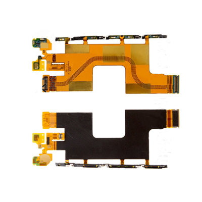 Шлейф для Sony E6553 Xperia Z3+, дисплея, з компонентами