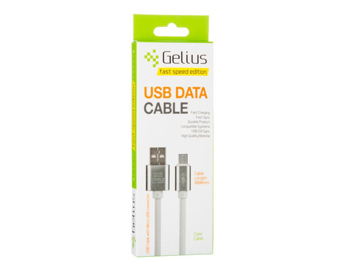 Кабель USB Gelius Fast Speed Series USB to Type-C (3.1A) Black