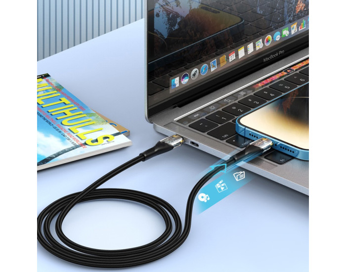 Кабель USB-C XO NB-Q223B Type-C to Type-C (60W/1m) Black