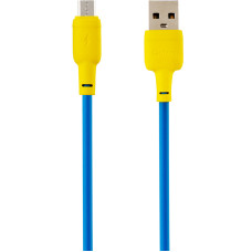 Кабель USB Gelius Full Silicon GP-UCN001M MicroUSB Yellow/Blue