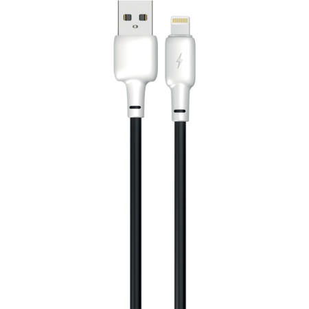 Кабель USB Gelius Full Silicon (GP-UCN001L) Lightning (Black/White)
