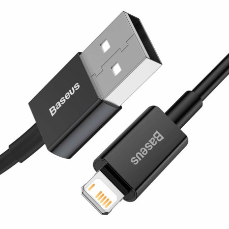 Кабель USB Baseus Superior Series Lightning (2.4A/1m) (CALYS-A01), Black