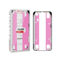 Рамка крепления дисплея iPhone 12 / 12 Pro, черная, оригинал, G+OCA PRo