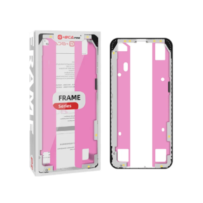 Рамка кріплення дисплея iPhone 12 / 12 Pro, чорна, оригінал, G+OCA PRo