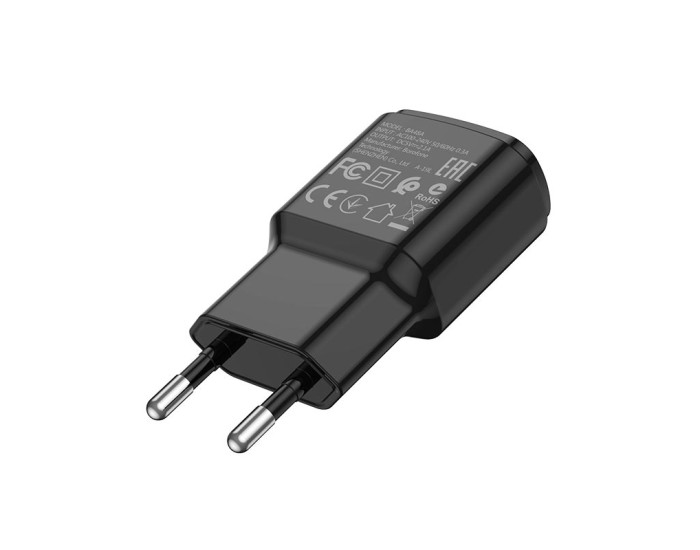 Мережеве зарядний пристрій Borofone BA48A Orion (1USB/2.1A) Black