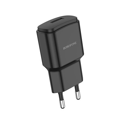 Мережеве зарядний пристрій Borofone BA48A Orion (1USB/2.1A) Black