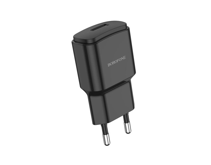 Мережеве зарядний пристрій Borofone BA48A Orion (1USB/2.1A) Black