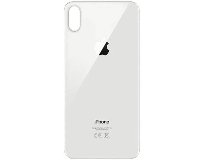 Задняя панель корпуса для iPhone XS белый (Small Hole)