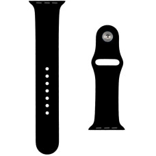 Силиконовый ремешок для Apple Watch Series 38/40 mm (Черный / Black)
