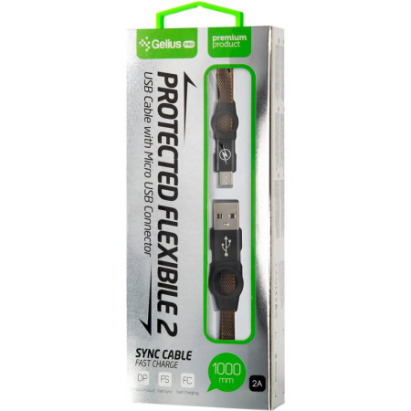Кабель USB Gelius Pro Flexible 2 GP-UC07m Micro (черный \ Black)