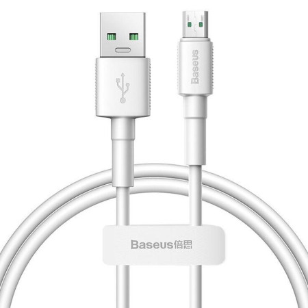 Кабель USB Baseus Mini MicroUSB (CAMSW-C02) 0.5m (Белый / White)