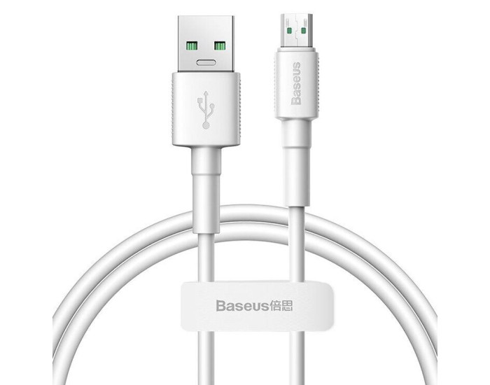 Кабель USB Baseus USB to Micro (3A/0.5m) White (CAMSW-C02)