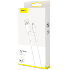Кабель USB Baseus USB to Micro (3A/0.5m) White (CAMSW-C02)
