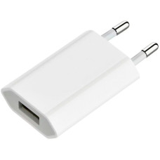 Сетевое зарядное устройство Apple iPhone A1400 с логотипом (5W, 1A) плоский