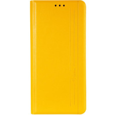 Чехол-книга Leather Gelius New for Huawei P Smart 2021 Yellow