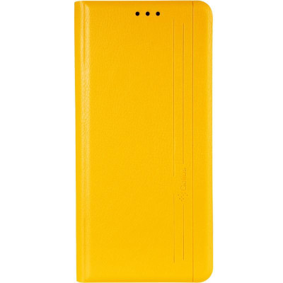 Чохол-книга Leather Gelius New for Huawei P Smart 2021 Yellow