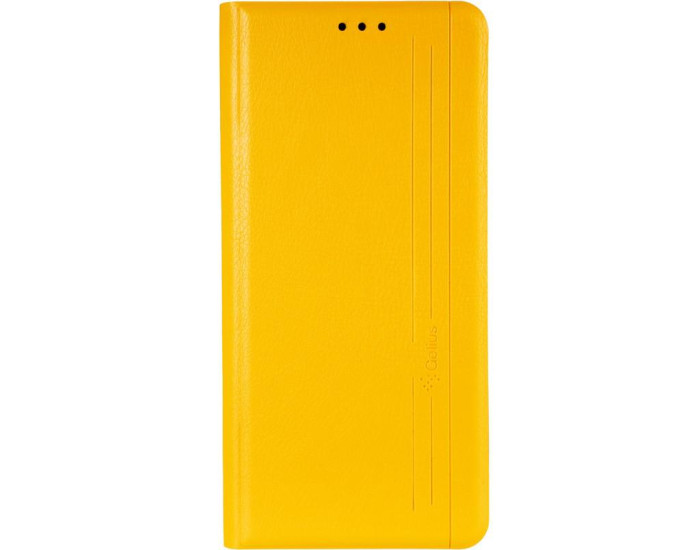 Чохол-книга Leather Gelius New for Huawei P Smart 2021 Yellow
