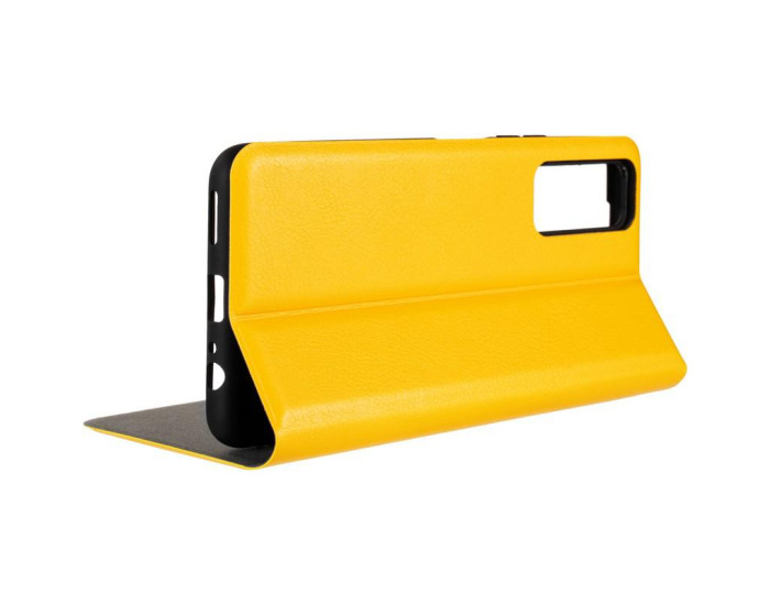 Чохол-книга Leather Gelius New for Huawei P Smart 2021 Yellow