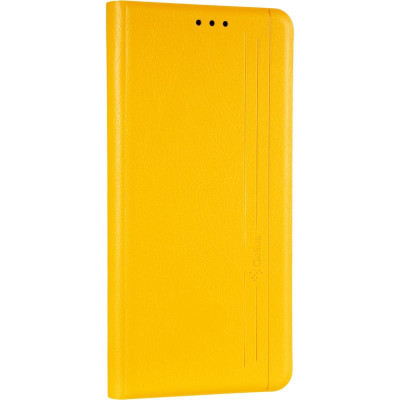 Чохол-книга Leather Gelius New for Huawei P Smart 2021 Yellow