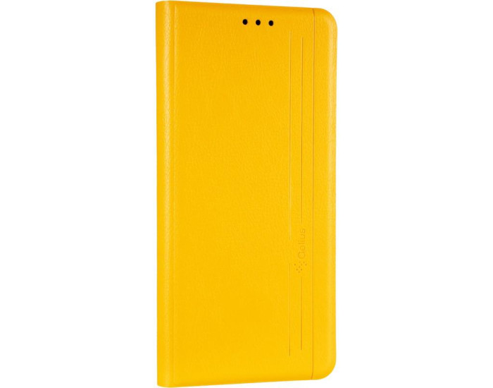 Чохол-книга Leather Gelius New for Huawei P Smart 2021 Yellow