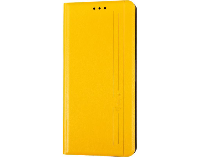 Чохол-книга Leather Gelius New for Huawei P Smart 2021 Yellow
