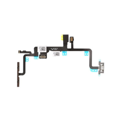 Шлейф для iPhone 7 Plus, кнопок звуку, кнопки включення, бічних клавіш, з компонентами