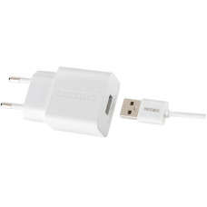 Сетевое зарядное устройство Samsung + кабель Type-C 2A (EP-TA20) (Белый / White)