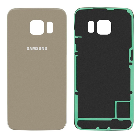 Задняя крышка для Samsung G925F Galaxy S6 Edge, золото (Класс B)