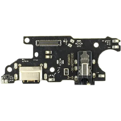 Шлейф для Xiaomi Redmi Note 9T/Note 9 5G, конектора навушників, конектора зарядки, з мікрофоном, з компонентами, плата зарядки