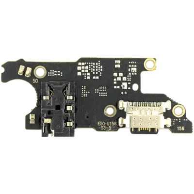 Шлейф для Xiaomi Redmi Note 9T/Note 9 5G, конектора навушників, конектора зарядки, з мікрофоном, з компонентами, плата зарядки