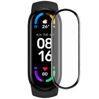 Полимерная пленка 3D Xiaomi Mi Band 7, Черный									 (Класс А)