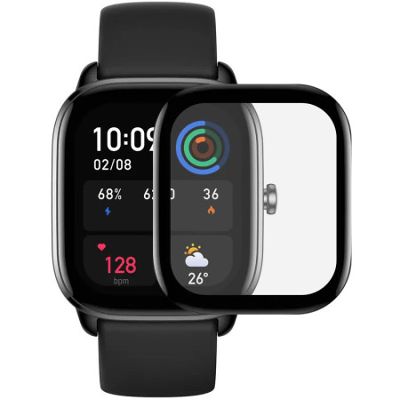 Полимерная пленка 3D для Xiaomi Amazfit GTS 4 mini, Черный