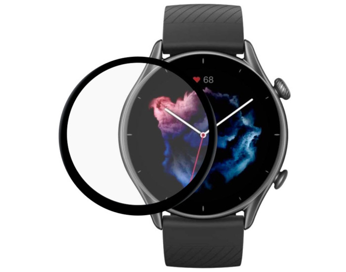 Полімерна плівка 3D для Xiaomi Amazfit GTR 3 , чорний