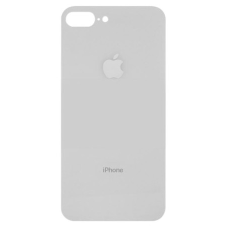 Задняя панель корпуса для iPhone 8 Plus, белая (Small Hole) (Класс B)