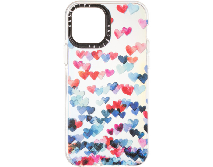 Чехол-силикон Holographic Print Case iPhone 12/12 Pro, Heart