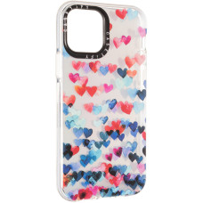 Чехол-силикон Holographic Print Case iPhone 12/12 Pro, Heart