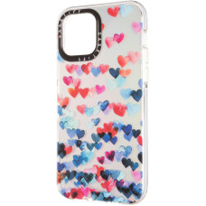 Чехол-силикон Holographic Print Case iPhone 12/12 Pro, Heart